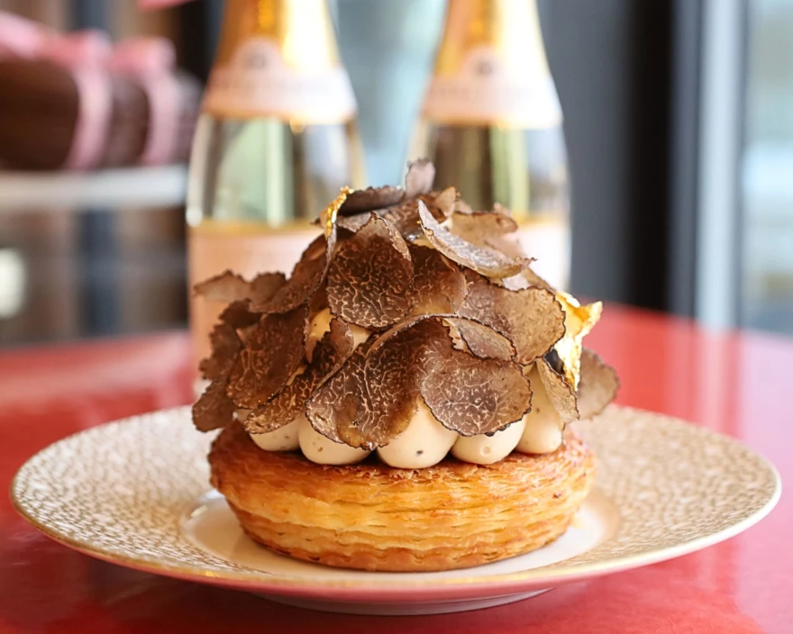 Fastelavnsbolle med trøffel i bredformat